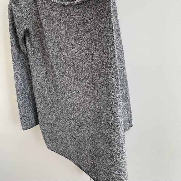 Barefoot Dreams | Calypso CozyChic Lite Gray Wrap Cardigan Open Front Heathered - Picture 7 of 11